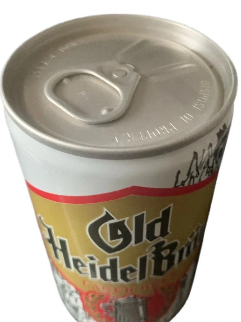 Vintage Beer Can Old Heidelbrau Lager Beer Brewed For Walgreens Pull Top Empty
